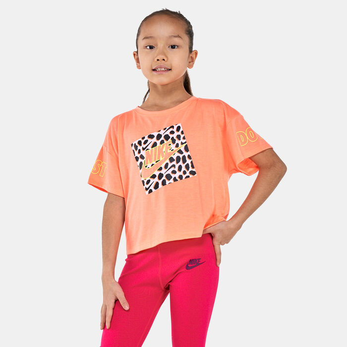 Nike Kids' Graphic Print T-Shirt Orange Nike Kids' Graphic Print T-Shirt Orange image number 0