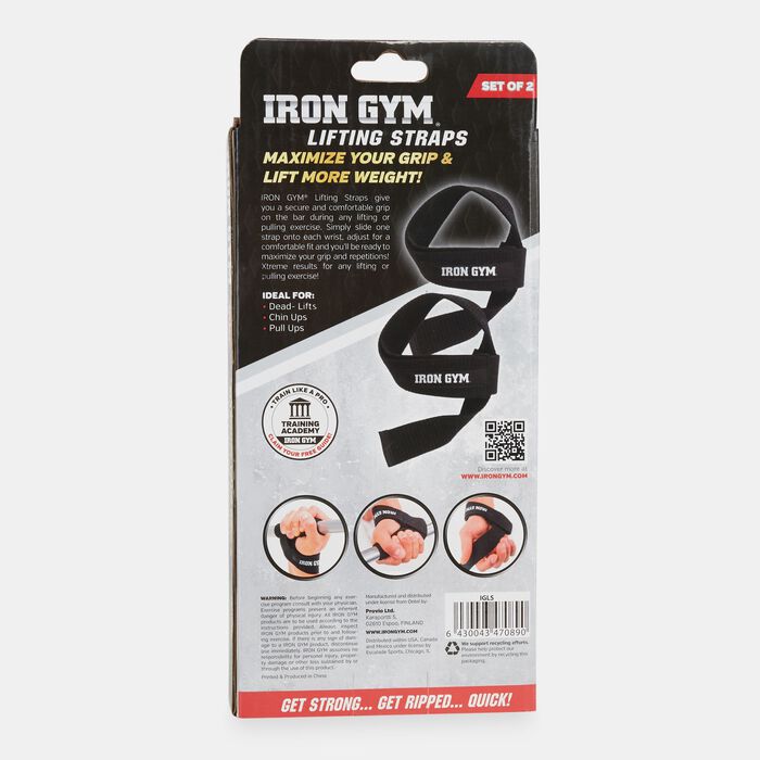 Iron Gym Lifting Straps With Comfort Pad Multi Iron Gym Lifting Straps With Comfort Pad Multi image number 1