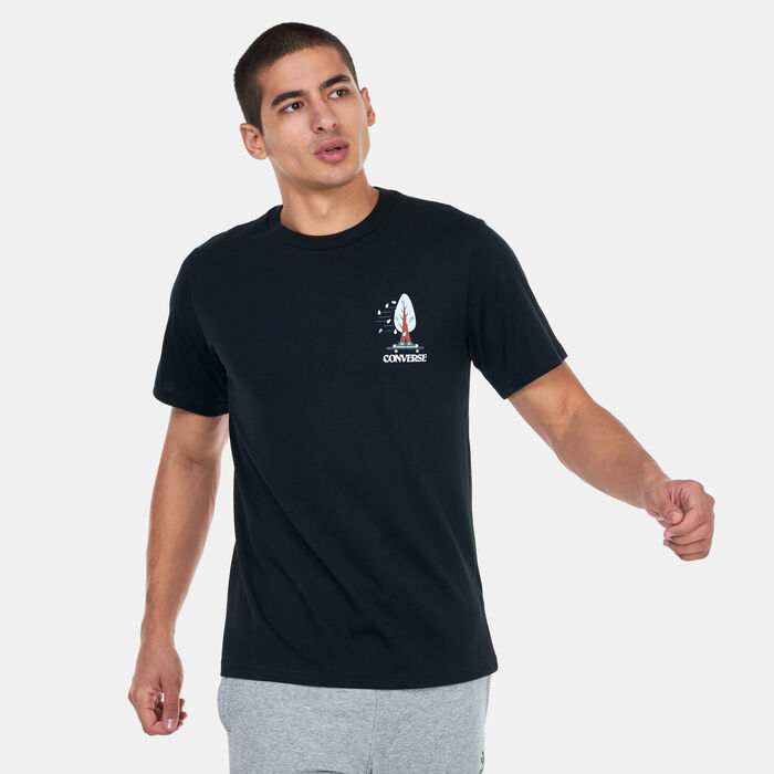 Converse Men's All Star Tree T-Shirt Black Converse Men's All Star Tree T-Shirt Black image number 0