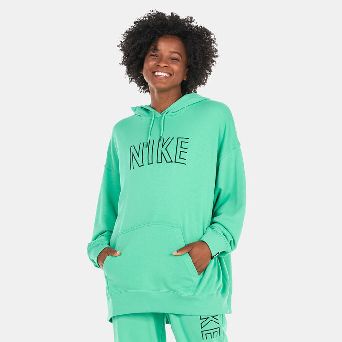 Nike Women's Sportswear Fleece Oversized Pullover Hoodie Green Nike Women's Sportswear Fleece Oversized Pullover Hoodie Green image number 0