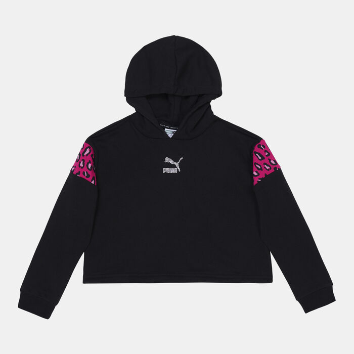 PUMA Kids' Classics Summer Roar Hoodie Black PUMA Kids' Classics Summer Roar Hoodie Black image number 0