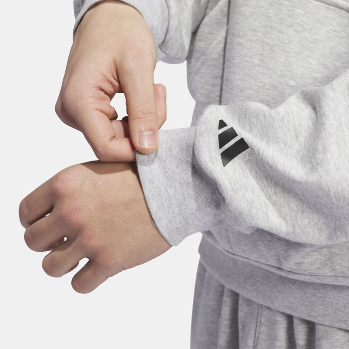 adidas Originals Men's Select Foundation Fleece Hoodie Grey image number 4