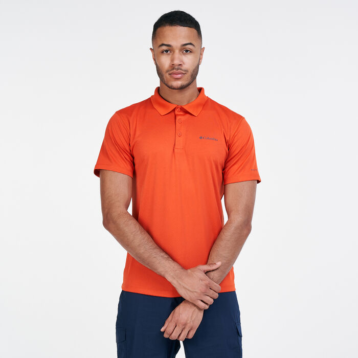 Columbia Men's Zero Rules™ Polo T-Shirt Orange Columbia Men's Zero Rules™ Polo T-Shirt Orange image number 0