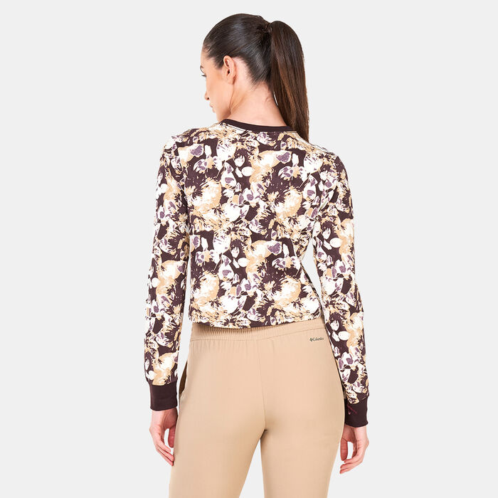 Columbia Women's North Cascades™ Long Sleeve Printed T-Shirt Brown image number 1
