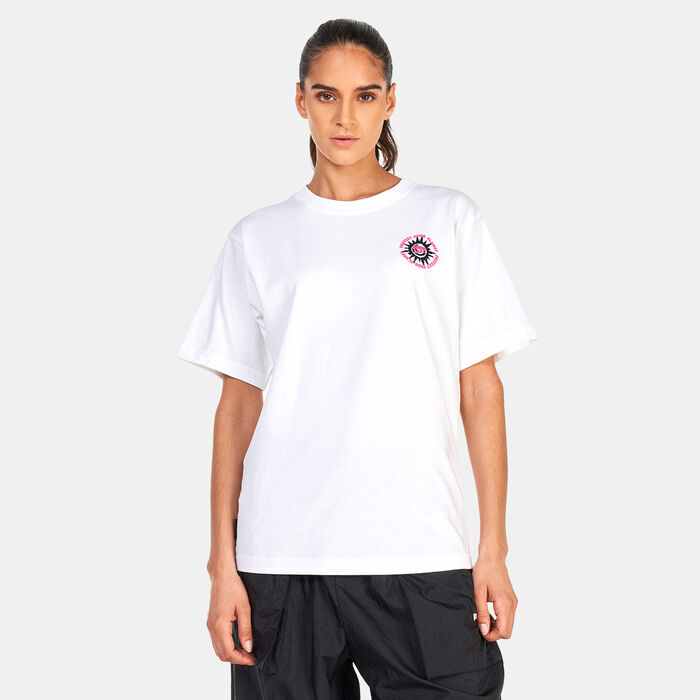 PUMA Women's Downtown Relaxed Graphic T-Shirt White PUMA Women's Downtown Relaxed Graphic T-Shirt White image number 0