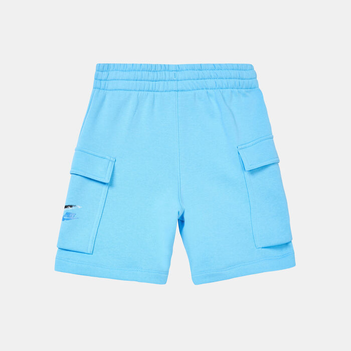 Nike Kids' Sportswear Fleece Shorts (Older Kids) Blue Nike Kids' Sportswear Fleece Shorts (Older Kids) Blue image number 1