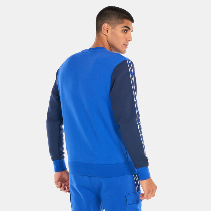 Nike Men's Sportswear Repeat Fleece Sweatshirt Blue Nike Men's Sportswear Repeat Fleece Sweatshirt Blue image number 1