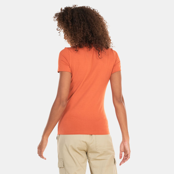 PUMA Women's Classics Slim T-Shirt Orange PUMA Women's Classics Slim T-Shirt Orange image number 1