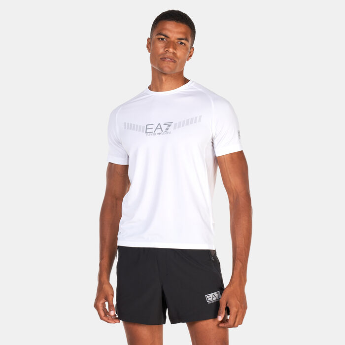 EA7 Emporio Armani Men's Ventus 7 T-Shirt White EA7 Emporio Armani Men's Ventus 7 T-Shirt White image number 0