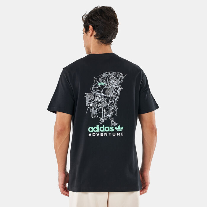 adidas Originals Men's Adventure Packalot T-Shirt Black image number 1