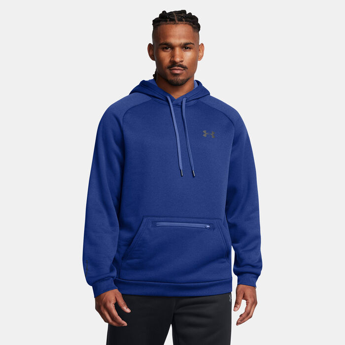 Under Armour Men's Armour Fleece Pro Kanga Hoodie Blue Under Armour Men's Armour Fleece Pro Kanga Hoodie Blue image number 0