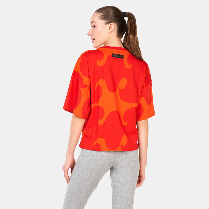 adidas Women's Marimekko T-Shirt Orange adidas Women's Marimekko T-Shirt Orange image number 1