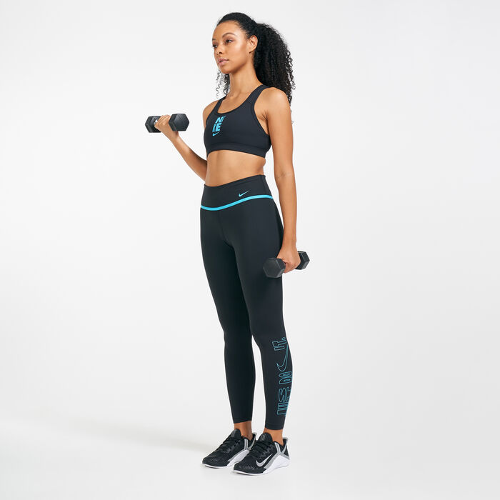 Nike Women's Icon Clash Swoosh Hybrid Sports Bra Black Nike Women's Icon Clash Swoosh Hybrid Sports Bra Black image number 2