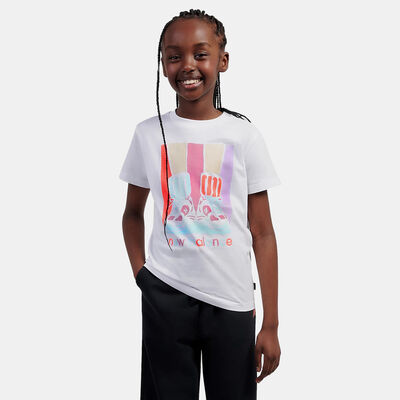 New Balance Kids' Script Graphic T-Shirt White