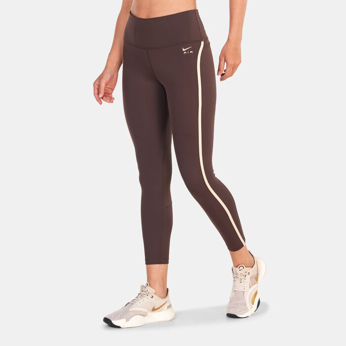 Nike Women's Air Fast Mid-Rise 7/8 Running Leggings Brown Nike Women's Air Fast Mid-Rise 7/8 Running Leggings Brown image number 0