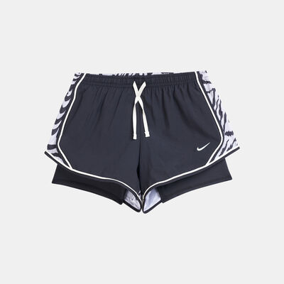 Nike Kids' Dri-FIT Tempo Printed Running Shorts Black