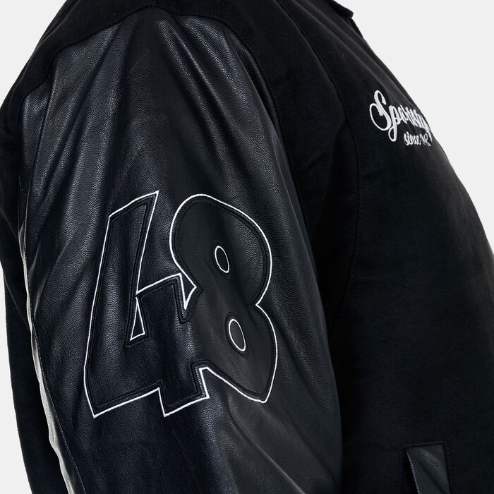 PUMA Men's TEAM Varsity Jacket Black image number 3