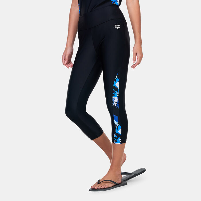 Arena Women's Modesty 3/4 Swimming Leggings Multi Arena Women's Modesty 3/4 Swimming Leggings Multi image number 0