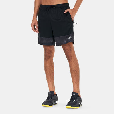 adidas Men's AEROREADY Workout Chalk Print Training Shorts Black