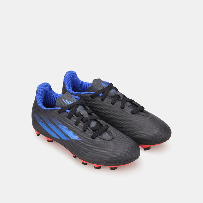 adidas Kids' X Speedflow.4 Flexible Ground Football Shoe Black adidas Kids' X Speedflow.4 Flexible Ground Football Shoe Black image number 1