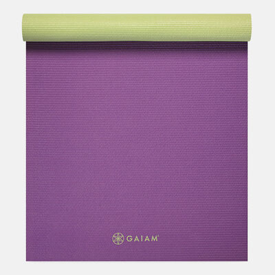 Gaiam 2-Color Yoga Mat (4mm) Multi Gaiam 2-Color Yoga Mat (4mm) Multi