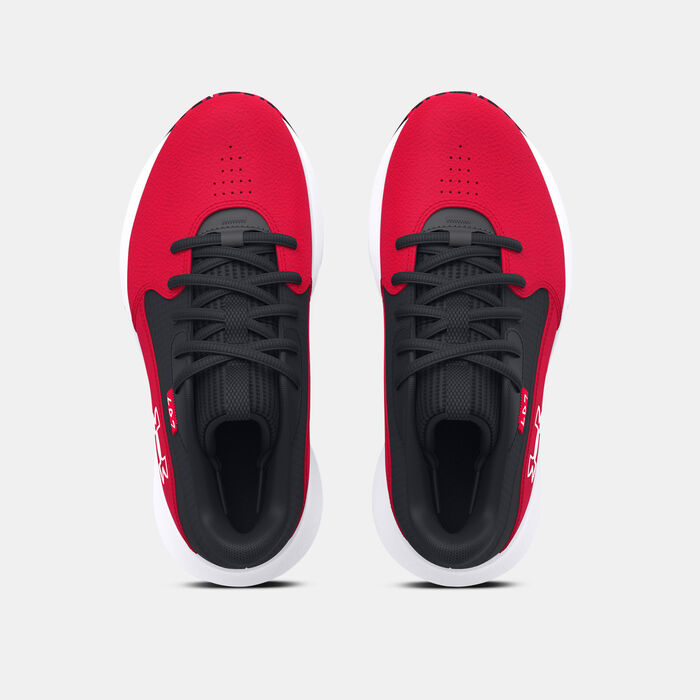Under Armour Kids' Lockdown 7 Basketball Shoes Red image number 3