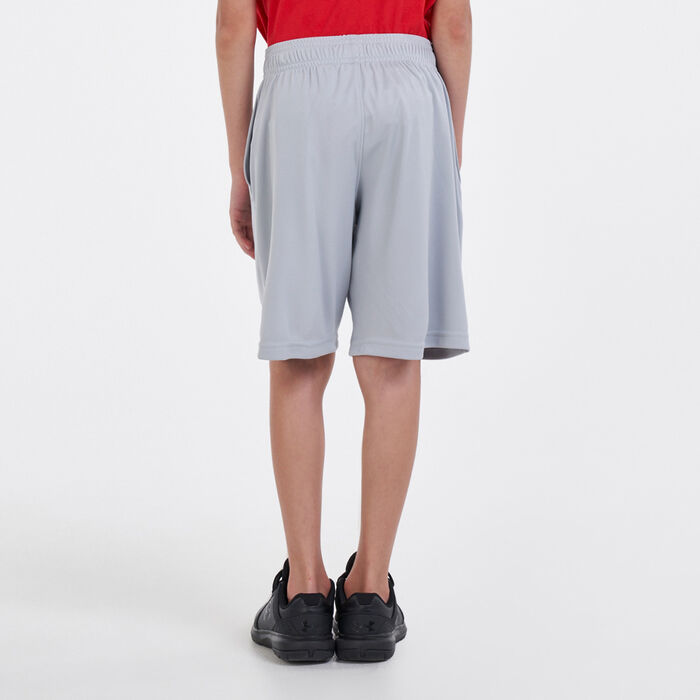 Under Armour Kids' UA Prototype 2.0 Logo Shorts Grey image number 1