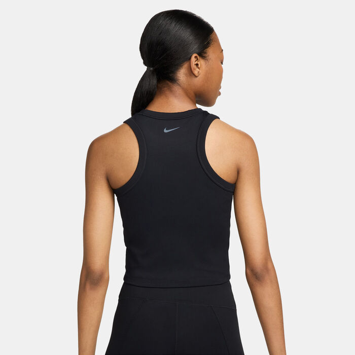 Nike Women's One Dri-FIT Training Crop Top Black image number 1