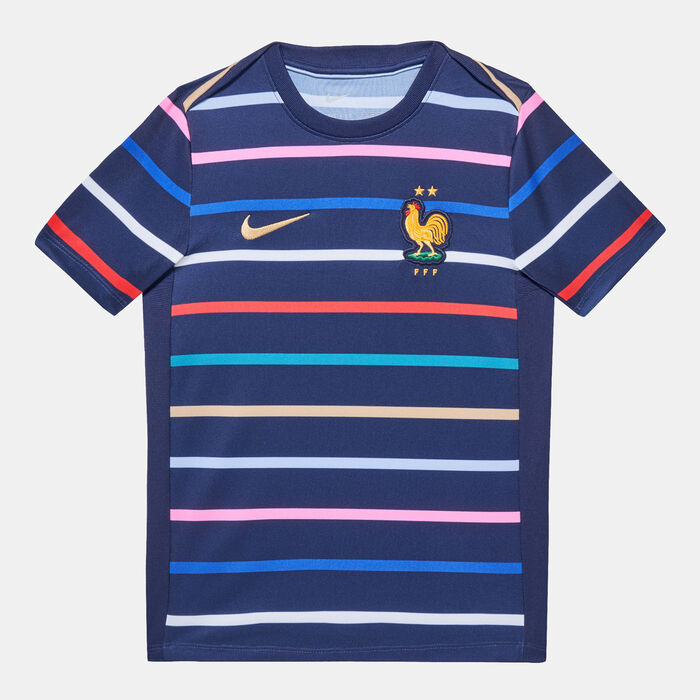 Nike Kids' FFF (France) Academy Pro Dri-FIT Pre-Match Home Football Blue Nike Kids' FFF (France) Academy Pro Dri-FIT Pre-Match Home Football Blue image number 0