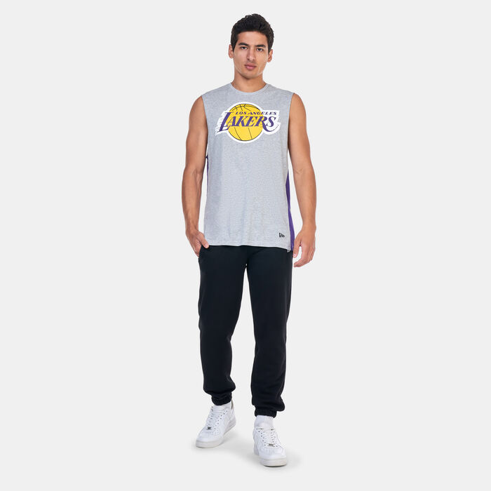 New Era Men's NBA Los Angeles Lakers Tank Top Grey New Era Men's NBA Los Angeles Lakers Tank Top Grey image number 2