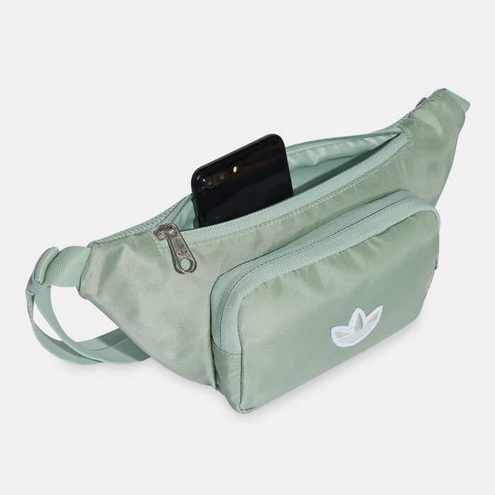 adidas Originals Premium Essentials Waist Bag Green adidas Originals Premium Essentials Waist Bag Green image number 3