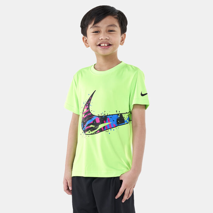 Nike Kids' Swoosh Wrap T-Shirt Green image number 0