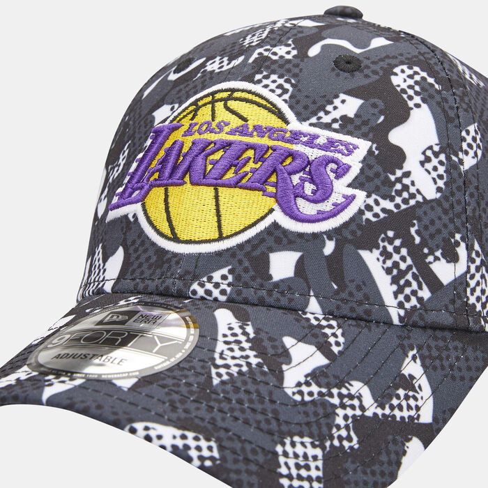 New Era Men's NBA Los Angeles Lakers Seasonal Print 9FORTY Cap Black New Era Men's NBA Los Angeles Lakers Seasonal Print 9FORTY Cap Black image number 2