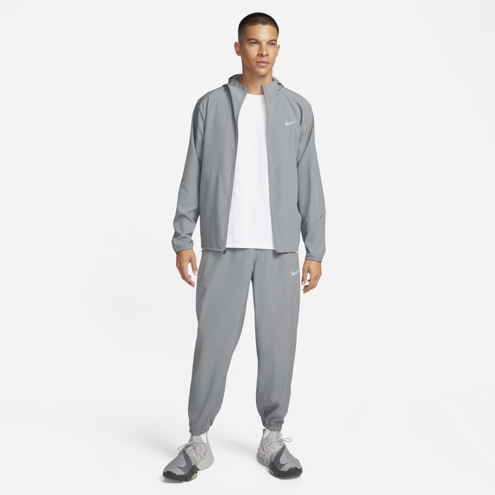 Nike Men's Form Dri-FIT Hooded Jacket Grey image number 5