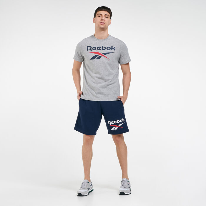Reebok Men's Graphic Series Stacked T-Shirt Grey Reebok Men's Graphic Series Stacked T-Shirt Grey image number 2