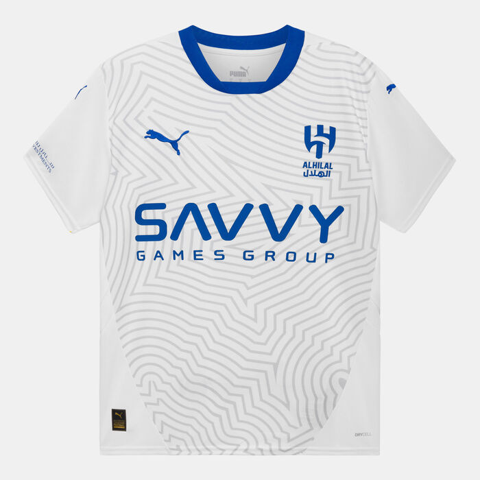 PUMA Men's Al Hilal 24/25 Away Replica Football Jersey White PUMA Men's Al Hilal 24/25 Away Replica Football Jersey White image number 0