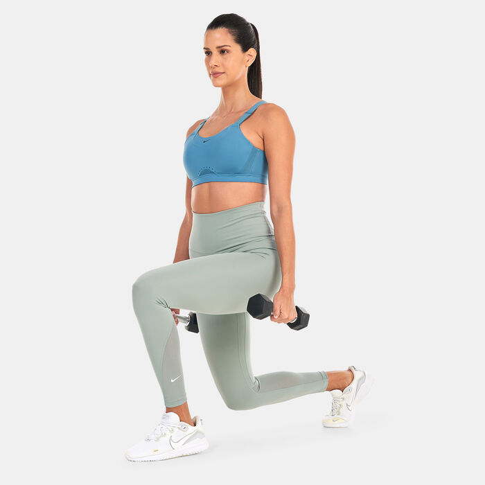 Nike Women's One High-Waisted Leggings Grey Nike Women's One High-Waisted Leggings Grey image number 2