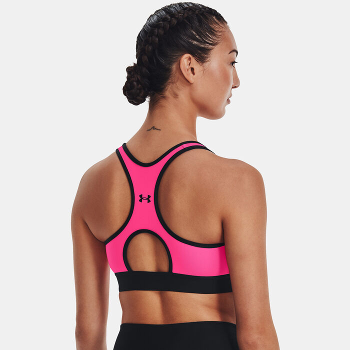 Under Armour Women's Armour® Mid Sports Bra Pink image number 1