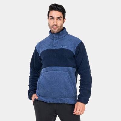 Columbia Men's Rugged Ridge™ Sherpa Half Snap Pullover Jacket Blue