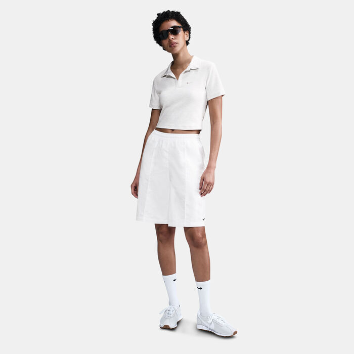 Nike Women's Sportswear Essential Polo Shirt White image number 2