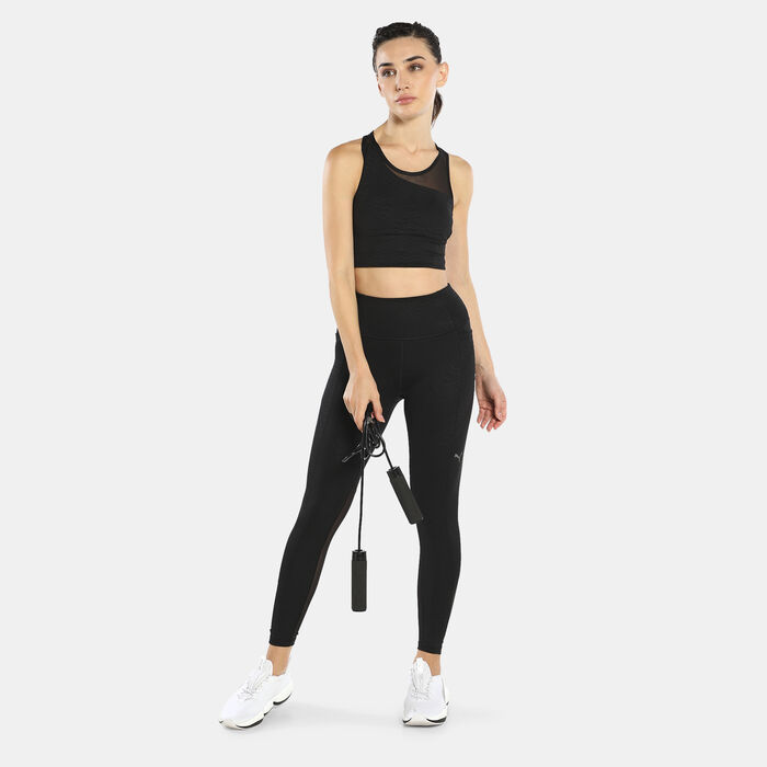 PUMA Women's Train Flawless High Waist 7/8 Leggings Black image number 2