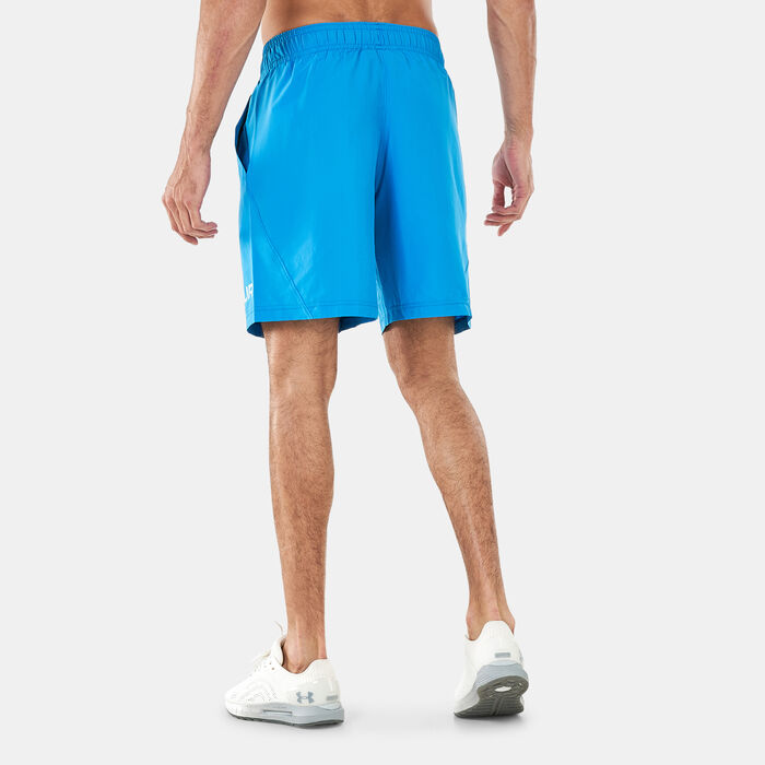 Under Armour Men's Woven Graphic Wordmark Shorts Blue Under Armour Men's Woven Graphic Wordmark Shorts Blue image number 1