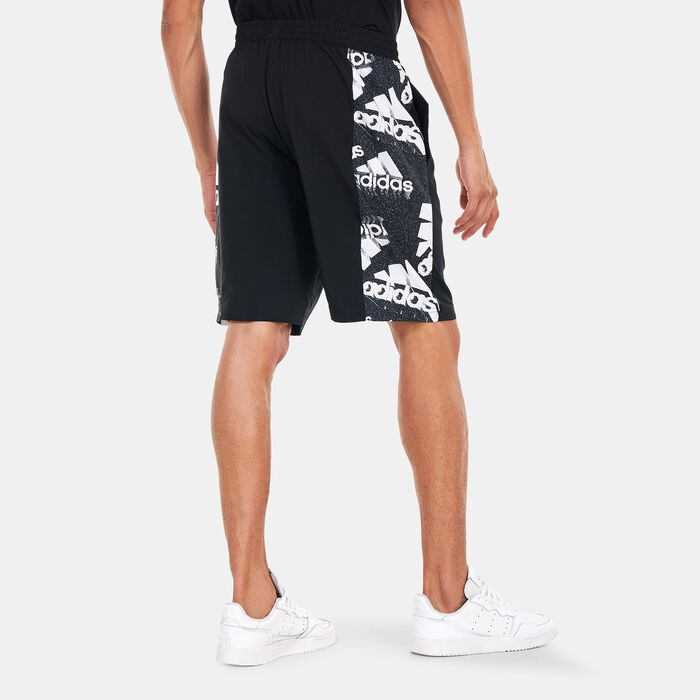 adidas Men's Essentials Brand Love Woven Shorts Black adidas Men's Essentials Brand Love Woven Shorts Black image number 1