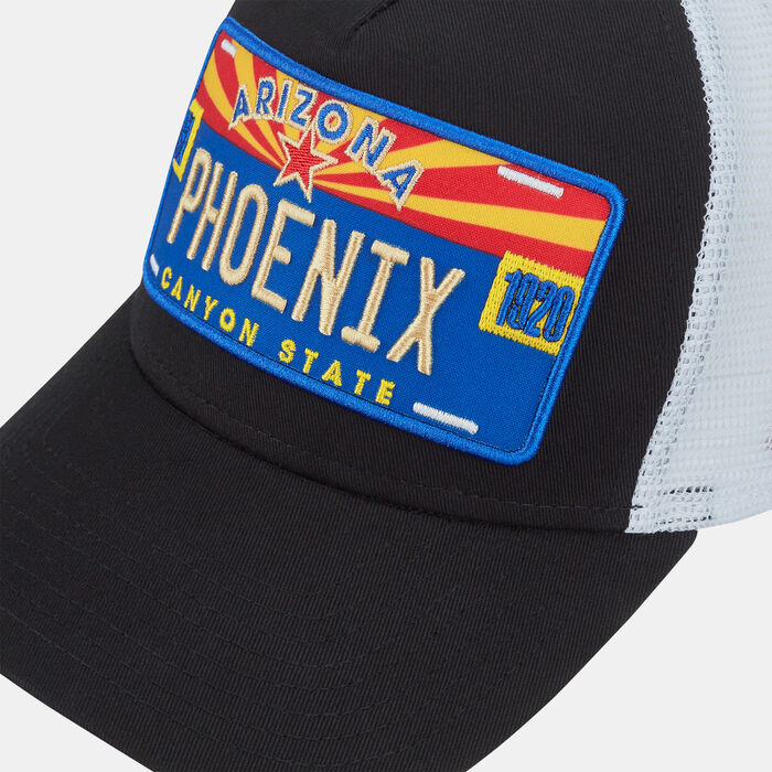 New Era Men's License Plate Trucker Cap Black New Era Men's License Plate Trucker Cap Black image number 2