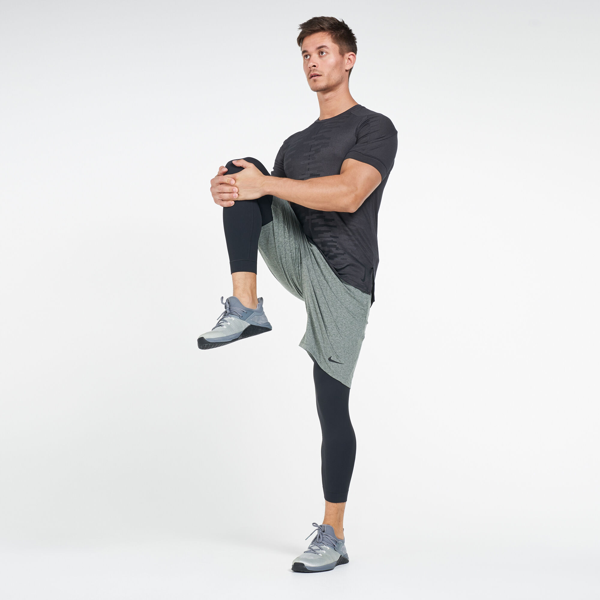Dri-fit men's yoga training shorts clearance