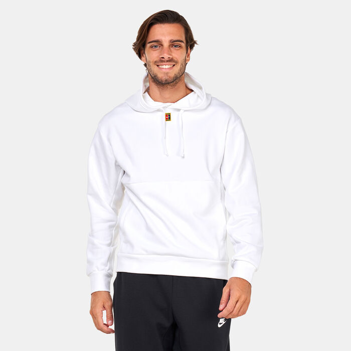 Nike Men's Fleece Tennis Hoodie White Nike Men's Fleece Tennis Hoodie White image number 0