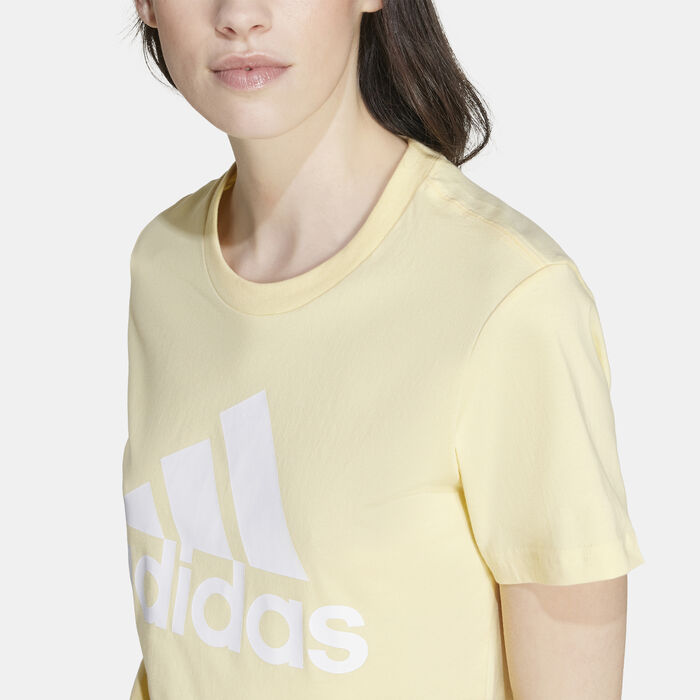 adidas Women's Essentials Logo T-Shirt yellow adidas Women's Essentials Logo T-Shirt yellow image number 3