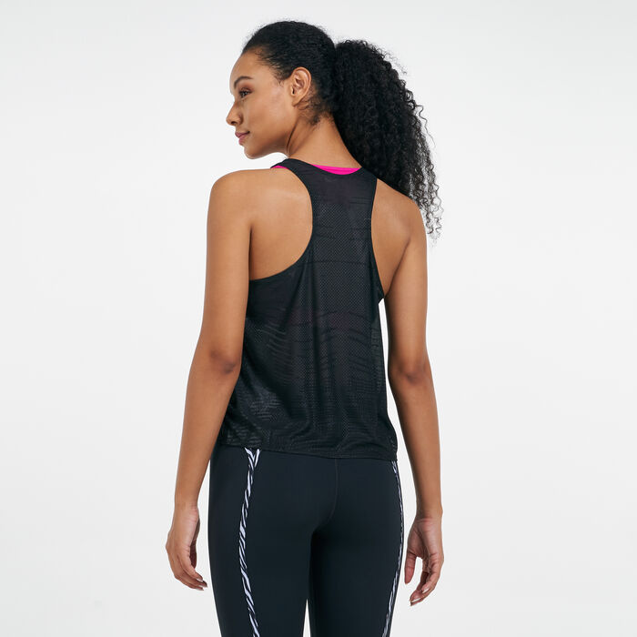 Nike Women's Pro CLN Tank Top Black image number 1