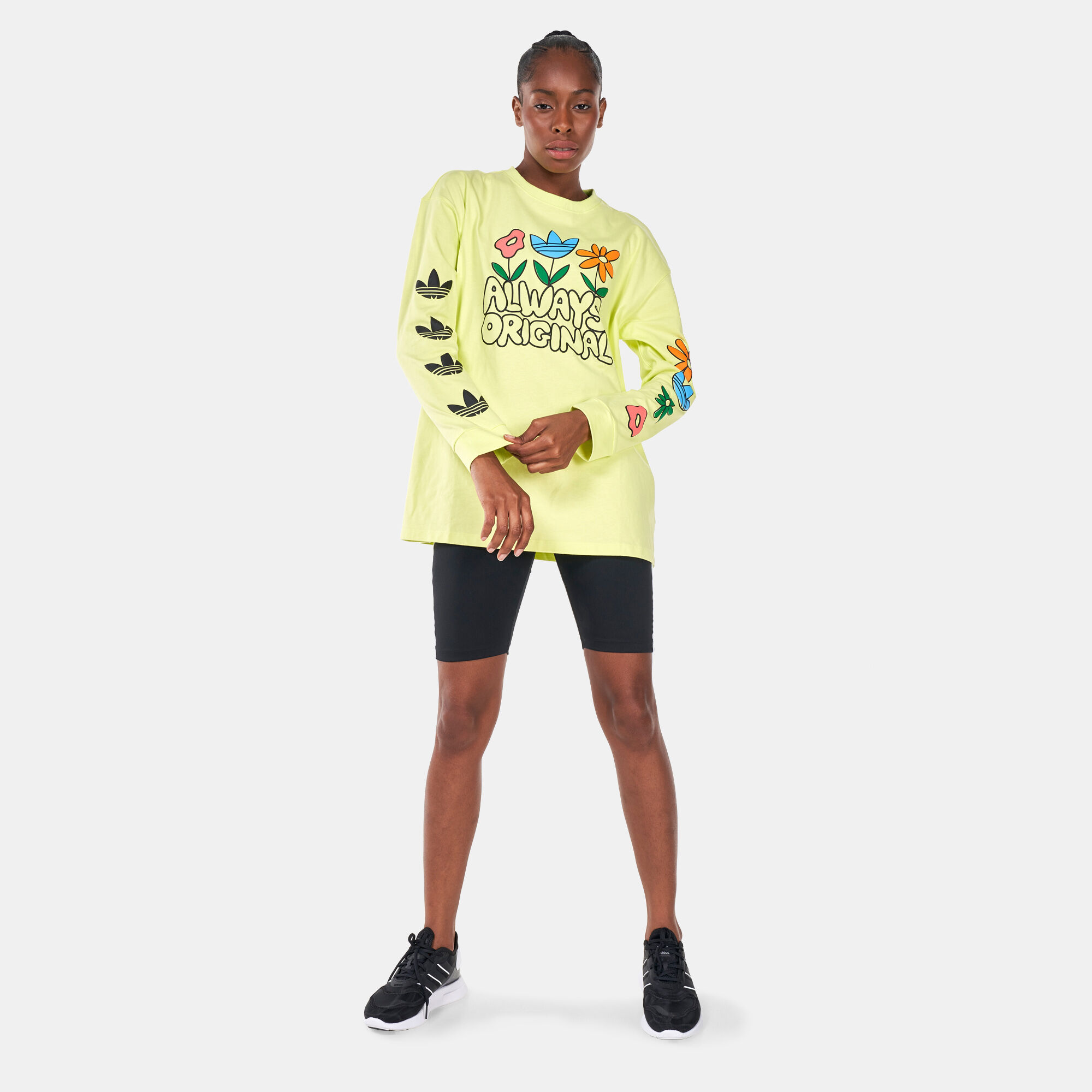Yellow long sleeve t shirt women's outlet