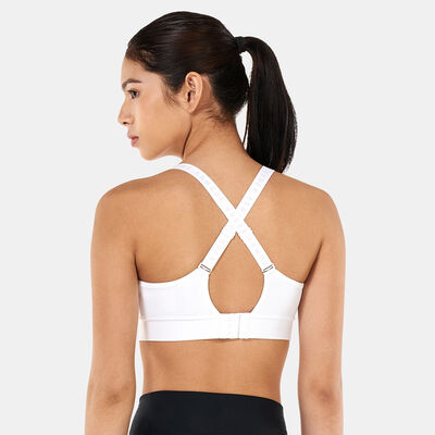 Under Armour Women's Infinity Mid Covered Medium-Support Training Sports Bra White